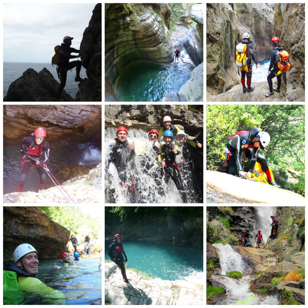 Barranquismo en Madrid con Dreampeaks. Descenso de Barrancos en Madrid.